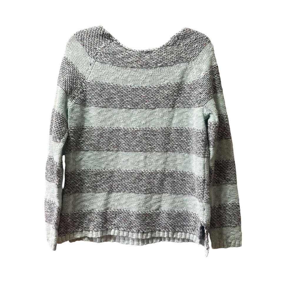 Mudd Y2K Striped Knit Sweater Light Mint Color Size L‎ - Picture 3 of 4